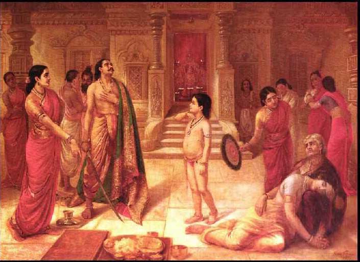 Mohini and Rugmangada to kill his own son Raja Ravi Varma